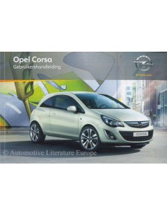 2011 OPEL CORSA INSTRUCTIEBOEKJE NEDERLANDS