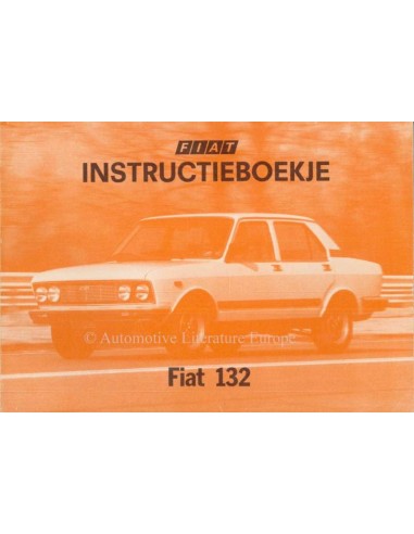 1978 FIAT 132 INSTRUCTIEBOEKJE NEDERLANDS