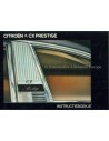 1979 CITROEN CX PRESTIGE INSTRUCTIEBOEKJE NEDERLANDS