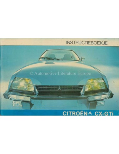 1977 CITROEN CX GTI OWNERS MANUAL DUTCH