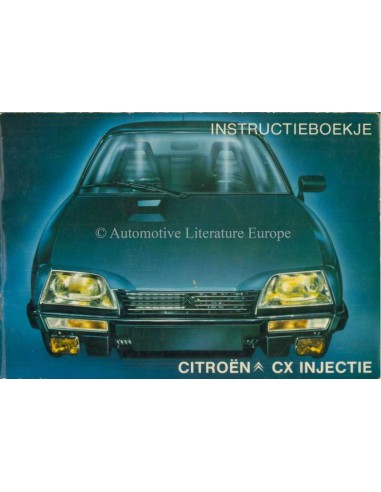 1984 CITROEN CX INJEKTION BETRIEBSANLEITUNG NIEDERLÄNDISCH