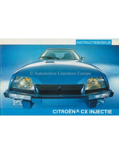 1979 CITROEN CX INJECTION OWNERS MANUAL DUTCH