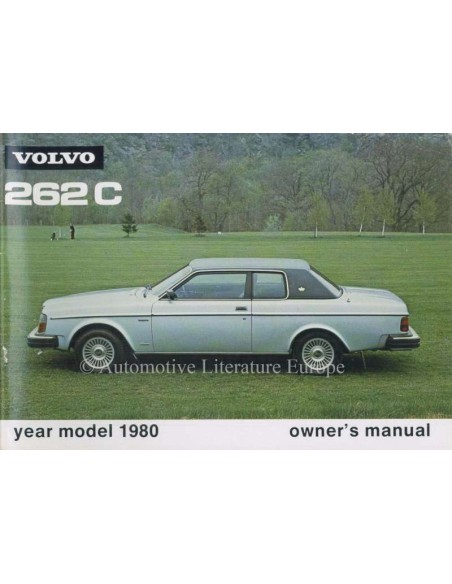 1980 VOLVO 262 C INSTRUCTIEBOEKJE ENGELS