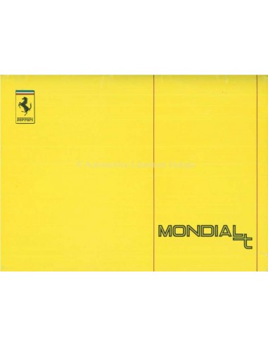 1989 FERRARI MONDIAL T OWNERS MANUAL 583/89