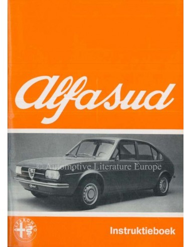1973 ALFA ROMEO ALFASUD OWNERS MANUAL DUTCH