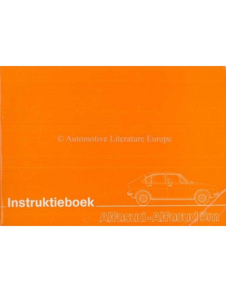 1977 ALFA ROMEO ALFASUD 5M OWNERS MANUAL DUTCH