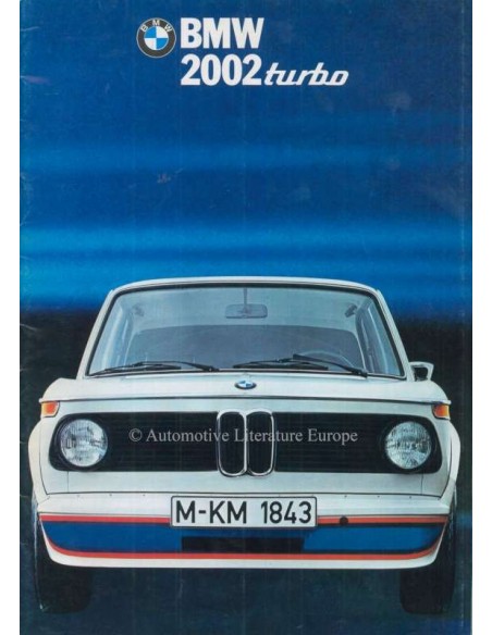 1974 BMW 2002 TURBO BROCHURE NEDERLANDS