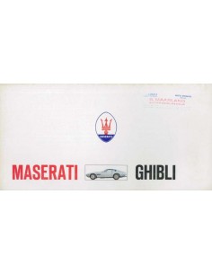 1969 MASERATI GHIBLI BROCHURE 'SCHAARS'