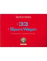 1992 ALFA ROMEO 33 | SPORTWAGON OWNERS MANUAL DUTCH