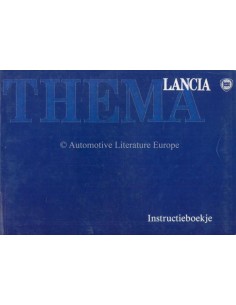 1989 LANCIA THEMA BETRIEBSANLEITUNG NIEDERLÄNDISCH