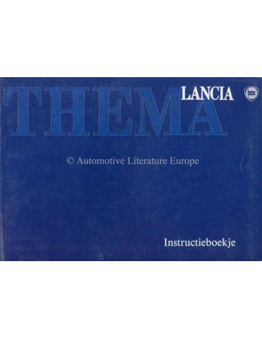 1989 LANCIA THEMA BETRIEBSANLEITUNG NIEDERLÄNDISCH