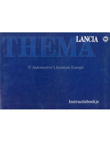 1989 LANCIA THEMA BETRIEBSANLEITUNG NIEDERLÄNDISCH