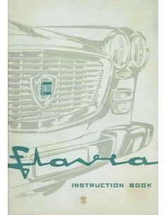 1961 LANCIA FLAVIA BERLINA INSTRUCTIEBOEKJE ENGELS