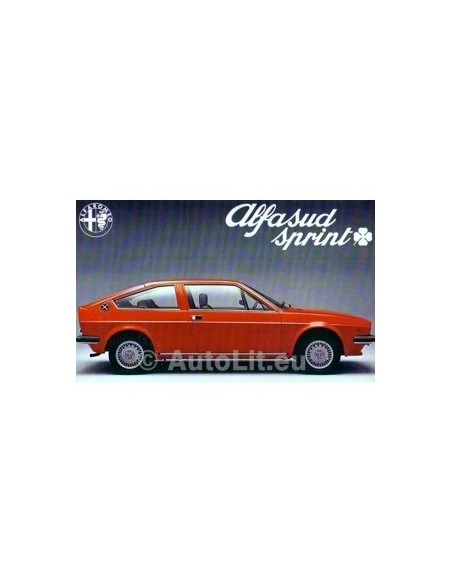 1977 ALFA ROMEO SPRINT Q BROCHURE NEDERLANDS