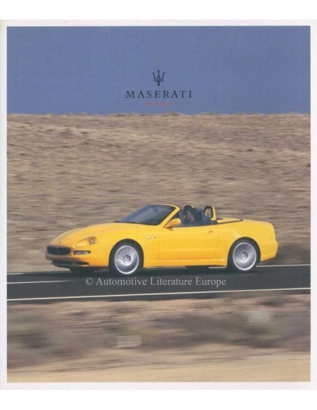 2002 MASERATI SPYDER BROCHURE ITALIAN
