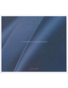2004 MASERATI KLEUREN BROCHURE ITALIAANS ENGELS
