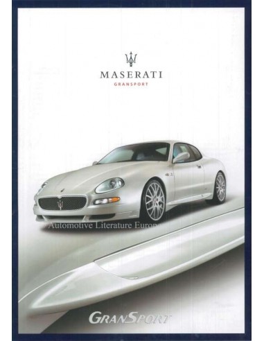 2004 MASERATI GRANSPORT PROSPEKT ITALIENISCH ENGLISCH