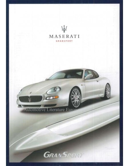 2004 MASERATI GRANSPORT BROCHURE ITALIAN ENGLISH
