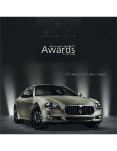 2010 MASERATI QUATTROPORTE SPORT GTS AWARD EDITION BROCHURE ENGLISH
