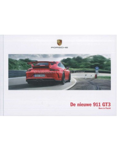 2018 PORSCHE 911 GT3 HARDCOVER BROCHURE NEDERLANDS