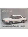 1983 SAAB 900 INSTRUCTIEBOEKJE NEDERLANDS