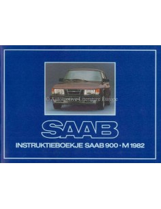 1982 SAAB 900 OWNERS MANUAL DUTCH