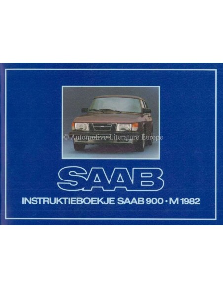 1982 SAAB 900 OWNERS MANUAL DUTCH