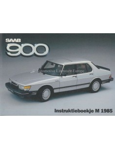 1985 SAAB 900 INSTRUCTIEBOEKJE NEDERLANDS