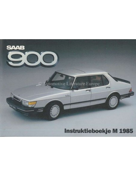 1985 SAAB 900 BETRIEBSANLEITUNG NIEDERLÄNDISCH