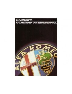 1985 Alfa Romeo Programma Brochure Nederlands