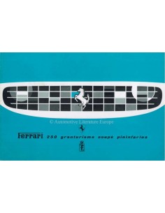 1958 FERRARI 250 GRANTURISMO COUPE PININFARINA BROCHURE FRANS