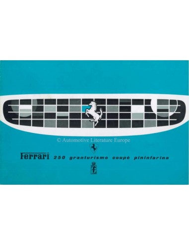 1958 FERRARI 250 GRANTURISMO COUPE PININFARINA BROCHURE FRANS