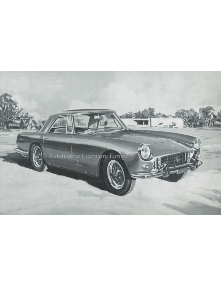 1958 FERRARI 250 GRANTURISMO COUPE PININFARINA BROCHURE FRANS