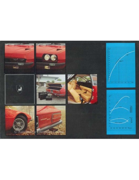 1971 LAMBORGHINI JARAMA 400 GT 2+2 PROSPEKT