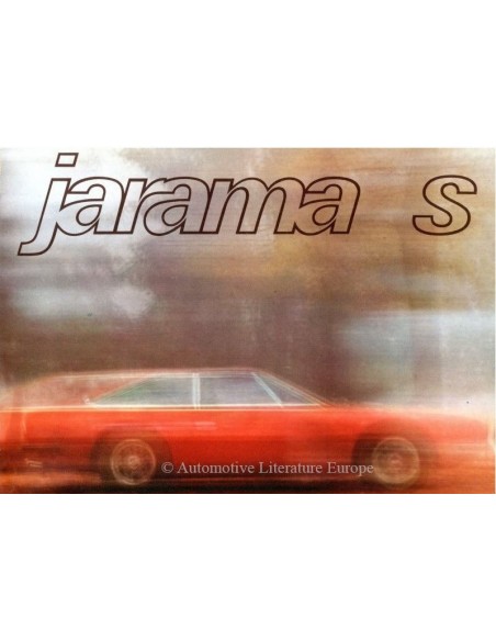 1973 LAMBORGHINI JARAMA S BROCHURE