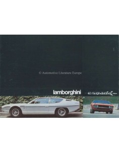1970 LAMBORGHINI MIURA JARAMA ESPADA BROCHURE