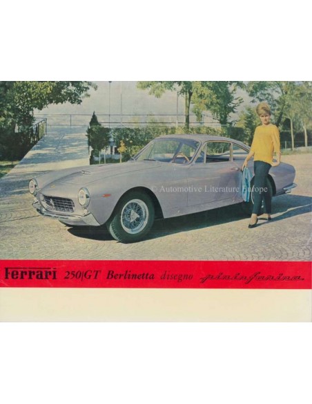 1963 FERRARI 250 GT BERLINETTA LUSSO BROCHURE FRANS