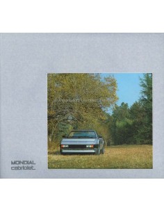 1984 FERRARI MONDIAL CABRIOLET BROCHURE 313/84 2