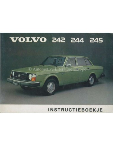 1975 VOLVO 242 244 245 INSTRUCTIEBOEKJE NEDERLANDS