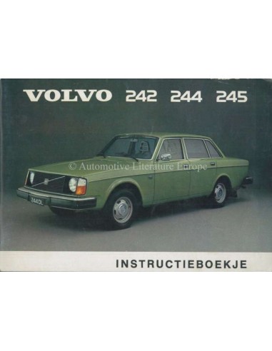 1975 VOLVO 242 244 245 OWNERS MANUAL DUTCH