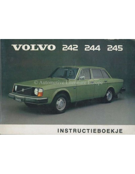 1975 VOLVO 242 244 245 BETRIEBSANLEITUNG NIEDERLÄNDISCH