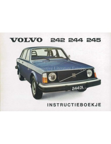 1976 VOLVO 242 244 245 INSTRUCTIEBOEKJE NEDERLANDS