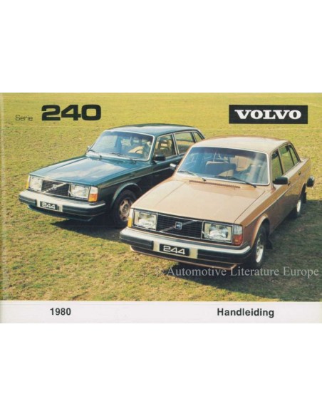 1980 VOLVO 240 OWNERS MANUAL DUTCH