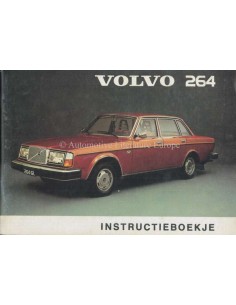 1975 VOLVO 264 BETRIEBSANLEITUNG NIEDERLÄNDISCH 