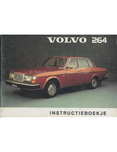 1975 VOLVO 264 BETRIEBSANLEITUNG NIEDERLÄNDISCH 