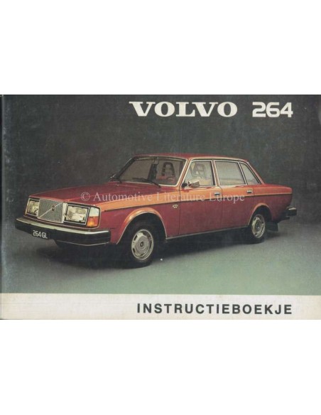 1975 VOLVO 264 BETRIEBSANLEITUNG NIEDERLÄNDISCH 