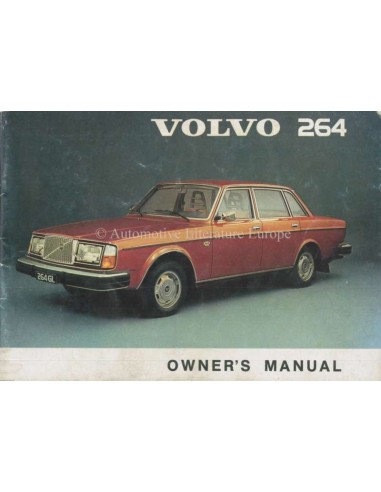 1975 VOLVO 264 OWNERS MANUAL ENGLISH