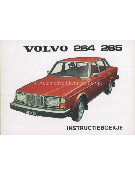 1976 VOLVO 264 265 BETRIEBSANLEITUNG NIEDERLÄNDISCH