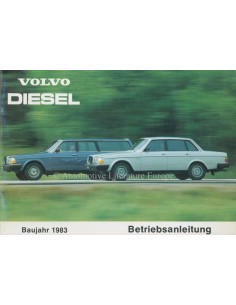 1983 VOLVO 240 DIESEL OWNERS MANUAL GERMAN