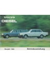 1983 VOLVO 240 DIESEL BETRIEBSANLEITUNG DEUTSCH